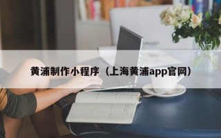 德州黄浦制作小程序（上海黄浦app官网）